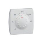 Thermostat ambiance lectronique semi - encastr chauf eau ch entre abaiss 230v hager 25111