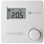 Thermostat d'ambiance filaire contact sec exacontrol select saunier duval