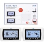 Thermostat intelligent pni ct400 sans fil, avec wifi, contr�le 2 zones via internet, pour centrales thermiques ...
