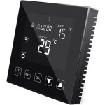 Thermostat intelligent wifi noir pour chauffage de l'eau par le sol 3a compatible avec alexa echo / google ...