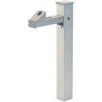 Thirard - arr�t de porte � sceller, aluminium, 330mm, argent