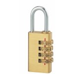 Cadenas  combinaison 258, laiton, 4 chiffres, intrieur, anse acier, 28mm - thirard