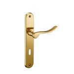 Thirard - ensemble de poign�es pour porte de chambre marianne, trou de cl�, carr� 7mm, entr'axes 195mm, ...