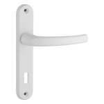 Thirard - ensemble de poign�es pour porte de chambre sultane trou de cl�, carr� 7mm, entr'axes 165mm, ...
