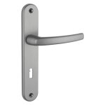 Thirard - ensemble de poign�es pour porte de chambre sultane trou de cl�, carr� 7mm, entr'axes 195mm, ...