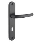 Thirard - ensemble de poign�es pour porte de chambre sultane trou de cl�, carr� 7mm, entr'axes 195mm, ...