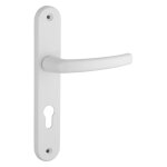 Thirard - ensemble de poign�es pour porte d'entr�e sultane trou de cylindre, carr� 7mm, entr'axes 195mm, ...