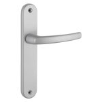 Thirard - ensemble de poign�es pour porte int�rieure sultane sans trou, carr� 7mm, entr'axes 195mm, argent ...
