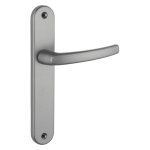 Thirard - ensemble de poign�es pour porte int�rieure sultane sans trou, carr� 7mm, entr'axes 195mm, gris ...