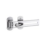 Entrebailleur pour porte d'entr�e, taquet d'arr�t, 148mm, chrom� - thirard