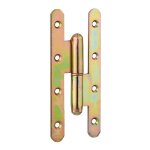 Paumelle de paris porte d'entr�e / d'int�rieur, 140x55mm, acier, droite - thirard