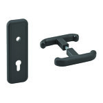 Thirard - poign�e et plaque de propret� e70 carr� 8 mm