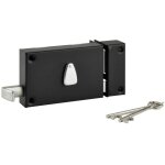 Thirard serrure applique horizontale 6 gorges, � tirage, coffre 140x88mm, version droite, 2 cl�s, finition ...