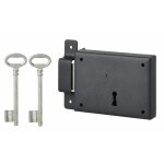 Thirard - serrure horizontale en applique  cl pour porte de cave, pne seul, gauche, axe 60mm, 110x80mm, ...