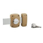 Thirard verrou corvette bouton / cylindre 30p160, bronze