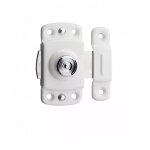 Thirard - verrou pour porte de meuble 30 mm laqu� blanc