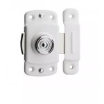 Thirard - verrou pour porte de meuble 35 mm laqu� blanc