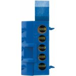Bornier neutre bleu - 6 connexions thomson