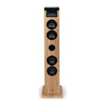 Tour haut - parleur - thomson - noir / bois - bluetooth / cd / usb / sd, 60w, radio fm, télécommande, ... Tour haut - parleur - thomson - noir / bois - bluetooth / cd / usb / sd, 60w, radio fm, télécommande, ...