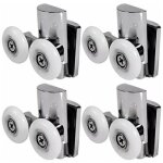 Thsinde - roulettes de porte de douche, 23 mm roues de porte de douche en haut ou en bas