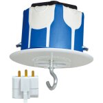 Tibelec - bote de centre dcl avec piton de suspension et fiche 2 ples + terre