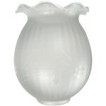 Verre tulipe satin blanc et grav ? lgance raffine pour lustres et appliques tibelec