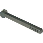 Duval - tige carr�e bouchon de diam�tre 6mm et de longueur 90mm 4 trous finition en acier zingu� 34 - ...