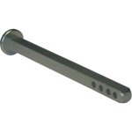 Tige carr�e bouchon de diam�tre 7mm et de longueur 90mm 4 trous finition en acier zingu� - duval - 34 ...