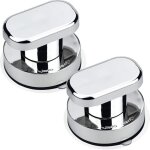 Tigrezy 2pcs poign�e de porte � ventouse poign�e ventouse baie vitr�e ventouse forte tirer poign�es pour ...