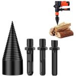 Tigrezy - lot de 4 forets pour fendeur de bches, 42 mm, pour bois de chauffage, cne de fendage, tournevis, ...