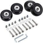 Tigrezy - lot de 4 roulettes pivotantes en caoutchouc de rechange pour valises (50 mm x 18 mm) et kits ...