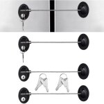 Tigrezy - lot de 4 verrous de sécurité pour réfrigérateur et armoire avec clés, auto - adhésifs, pour ... Tigrezy - lot de 4 verrous de sécurité pour réfrigérateur et armoire avec clés, auto - adhésifs, pour ...