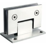 Tigrezy - charni�res de porte de douche en verre aux supports en verre, ouverture et fermeture � 180 ...