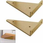 Tigrezy - support d'�tag�re en triangle en m�tal flottant, chambre � coucher salon salle de bain bricolage ...