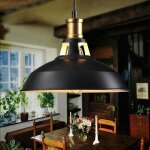 Tigrezy suspension vintage industrielle lampe de plafonniers led retro m�tal lustre avec abat - jour ...