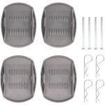 Tikatarer rv jack pads, 4pcs abs metal rv stabilising pads avec accessoires blocs de stabilisateur pour ...