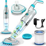 Tillvex aspirateur de piscine sans fil - jusqu'� 25 m� aspirateur de piscine �lectrique robot de piscine ...