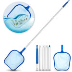Tillvex kit �puisette de piscine kit de nettoyage avec manche t�lescopique 122 cm �puisette � feuilles ...