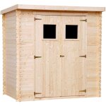 Timbela - abri de jardin en bois avec sol trait� - stockage ext�rieur l204xl142xh200cm / / 2. 22m2 - ...