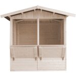 Timbela - grand stand de vendeur avec comptoir 4 m2, deux fen�tres ? ext�rieures h232x253x263 cm ? m149 ...