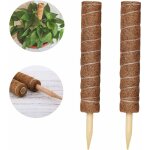 Tinor - 2 pices tuteur plante, tuteur coco, poteau de coco, bton de coco pour la maison jardin plante ...