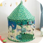 Tipi jeu enfant pop - up, int�rieur / ext�rieur, maison jeu, conception yourte unique, jouet fille.