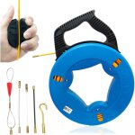 Tire fil aiguille electricien 30m c�ble de traction en fibre de verre aide � la r�traction de ruban de ...