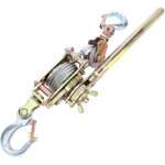 Tire fort dispositif, manuel treuil horizontal � cliquets, tire cable fort avec 2 crochets pour remorque ...