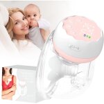 Tire lait electrique main libre, sans fil tire - lait �lectrique portable, 4 modes et 12 niveaux, aible ...