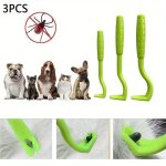 Tire - tique pour animaux ? pince, crochet et outil pour l'extraction des tiques, poux et puces