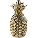 Tirelire ananas dor�, cochon d�co boite �conomies �pargnes pi�ces monnaies bouchon, hxd 24 x 10, 5 cm, ...