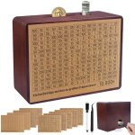 Tirelire en bois 500 1000 2000 3000 5000 10000 euro boite economie argent qui ne s'ouvre pas tirelire ...