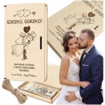 Tirelire en bois cadeau souvenir de mariage personnalisé Tirelire en bois cadeau souvenir de mariage personnalisé