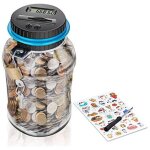 Tirelire �lectronique num�rique compteur, automatique coin comptant money box pour enfants et adulte, ...